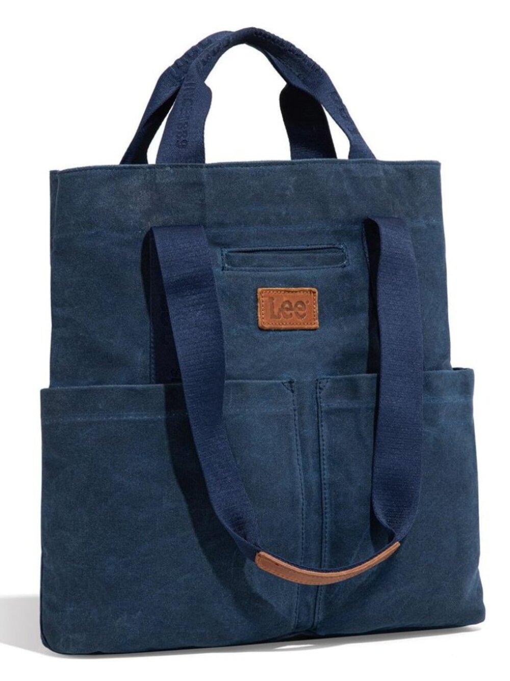 Montana West x Lee Large Canvas Tote Bag for Women Blue Navy